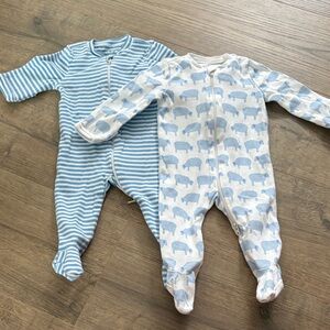 2 PRIMARY baby newborn onesies
